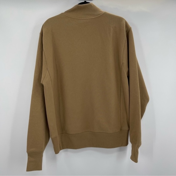 Unisex yellow Champion reverse weave Full Zip Mock Neck sweatshirt size small - Picture 3 of 6